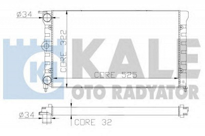 KALE OTO RADYATOR 139200 -  Радиатор, охлаждение двигателя